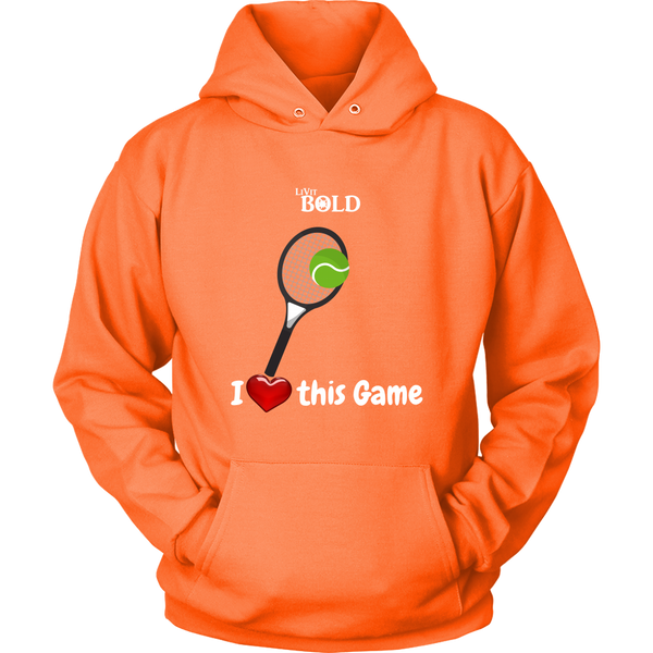 LiVit BOLD Hoodies for Men & Women - I Heart this Game - Tennis - LiVit BOLD