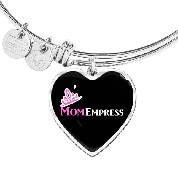 MomEmpress Heart Pendant Silver Bangle - LiVit BOLD - LiVit BOLD