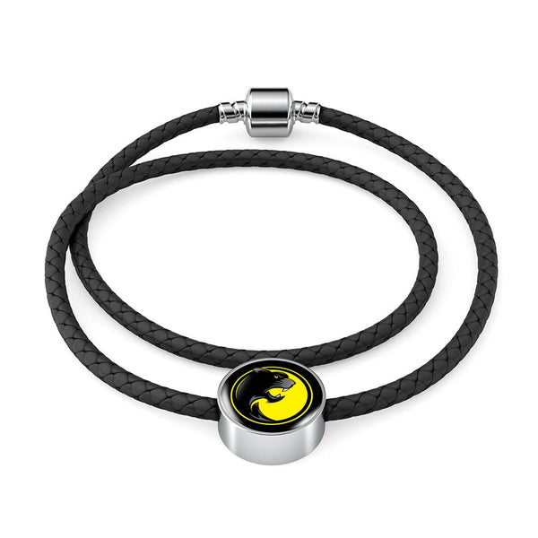 Pantherlete Athletics Woven Leather Charm Bracelet - LiVit BOLD