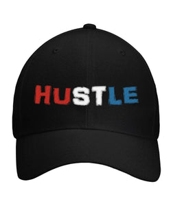 Hustle Dad Hat in American Flag Colors - LiVit BOLD Curved Bill Velcro Strap - LiVit BOLD