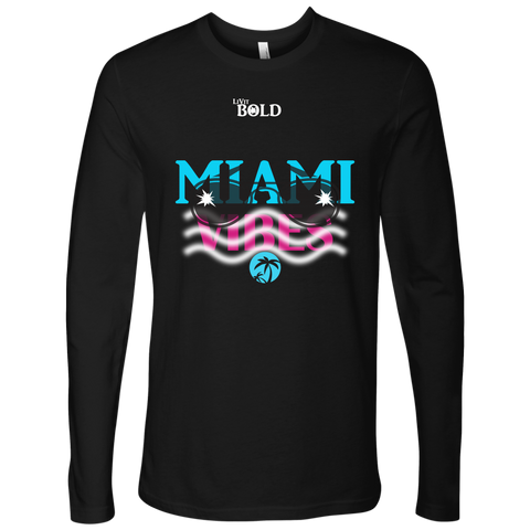 Miami Vibes Long Sleeves Men's Top - LiVit BOLD - LiVit BOLD