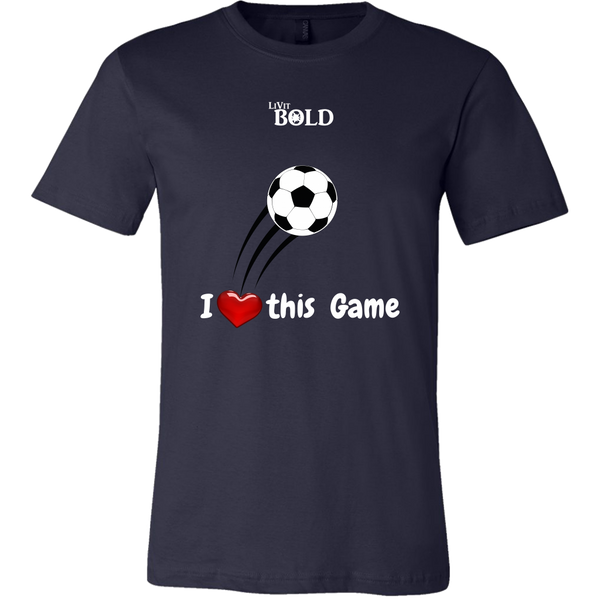 LiVit BOLD Canvas Men's Shirt - I Heart This Game - LiVit BOLD