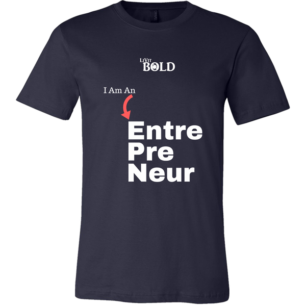 LiVit BOLD Canvas Men's Shirt - I am an Entrepreneur - LiVit BOLD