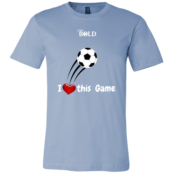 LiVit BOLD Canvas Men's Shirt - I Heart This Game - LiVit BOLD