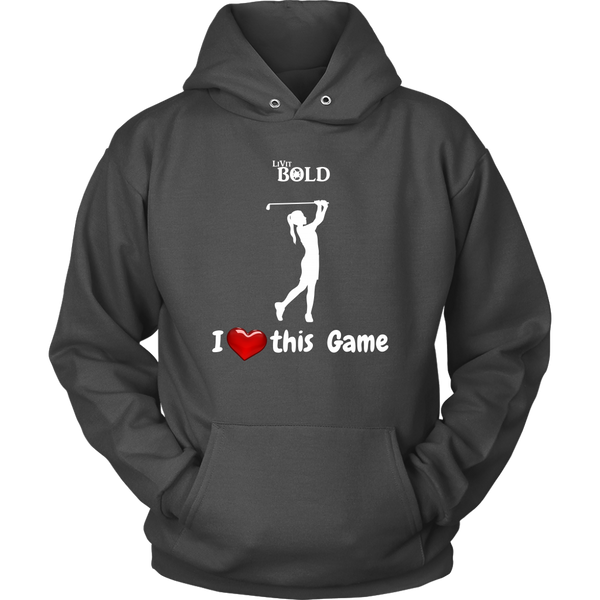LiVit BOLD Hoodie - I Heart this Game - Golf - LiVit BOLD