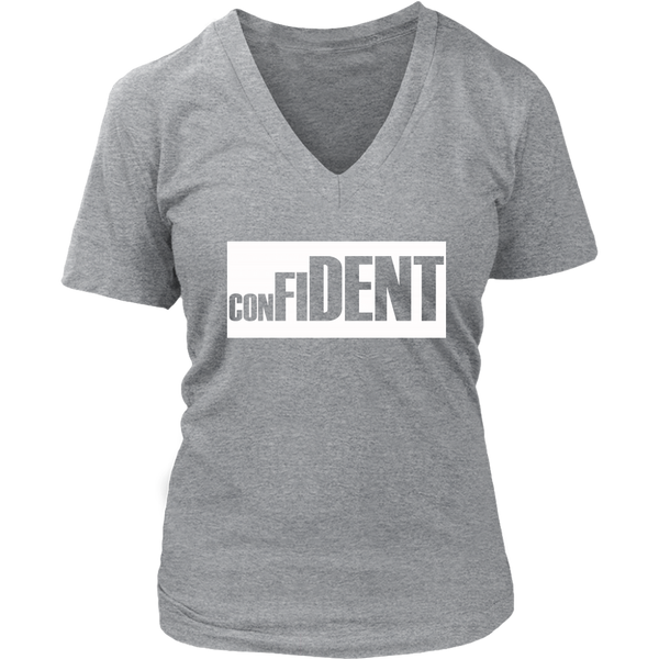 CONFIDENT Front and Back Print Women's Top - 7 Colors - LiVit BOLD - LiVit BOLD