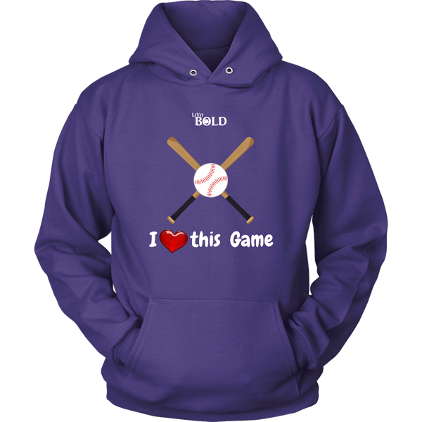 LiVit BOLD Men & Women Hoodie --- I Heart This Game - LiVit BOLD