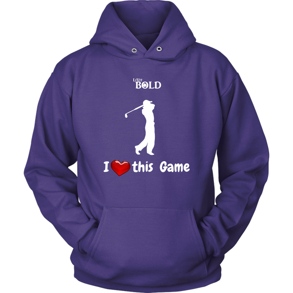LiVit BOLD Hoodie - I Heart this Game - Golf - LiVit BOLD