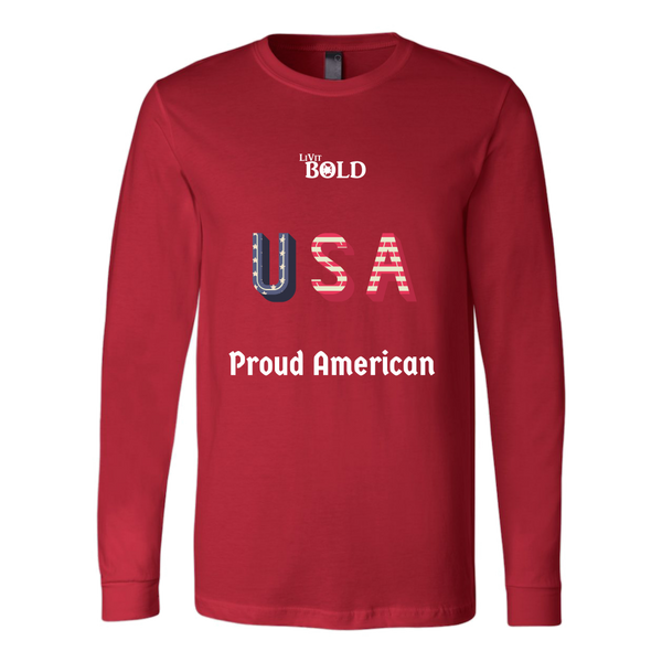 LiVit BOLD Canvas Long Sleeve Shirt - Proud American - LiVit BOLD