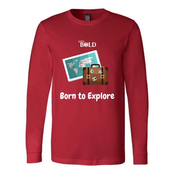 LiVit BOLD Canvas Long Sleeve Shirt - Born to Explore - LiVit BOLD