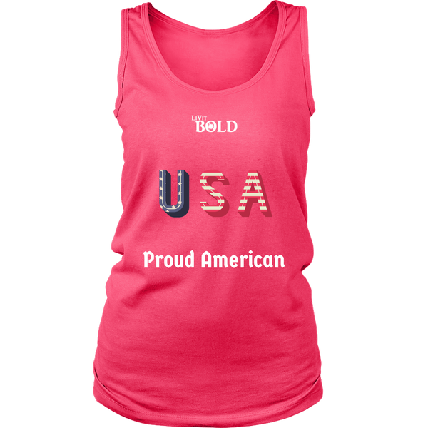 LiVit BOLD District Women's Tank - Proud American - LiVit BOLD