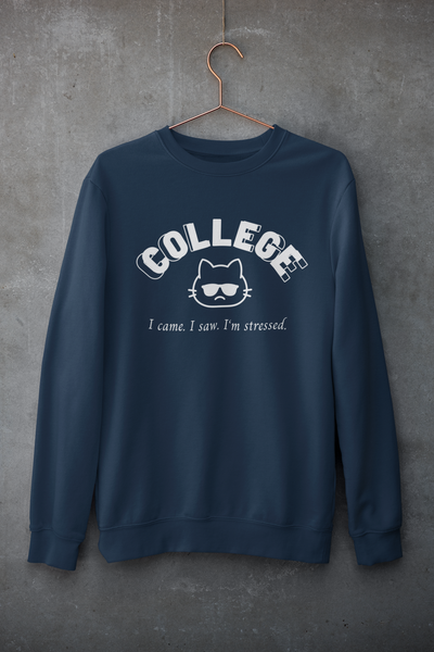 I Came. I Saw. I'm Stressed. - College Cat Merch (3 Colors)