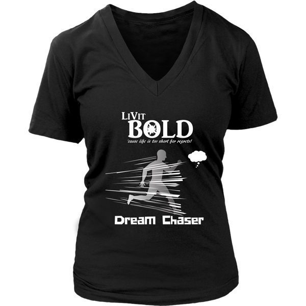 LiVit BOLD District Women's V-Neck Shirt - Dream Chaser - LiVit BOLD