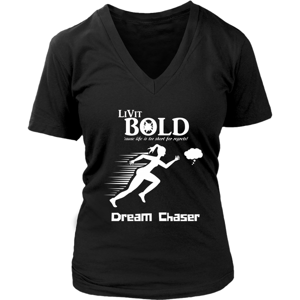 LiVit BOLD District Women's V-Neck Shirt - Dream Chaser - LiVit BOLD