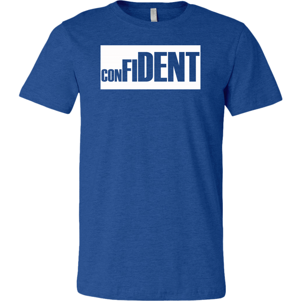 CONFIDENT Front and Back Print Men's T-Shirt - 16 Colors - LiVit BOLD - LiVit BOLD