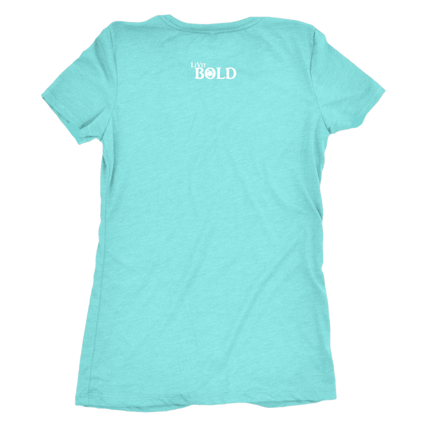 CONFIDENT Front and Back Print Women's Top - 10 Colors - LiVit BOLD - LiVit BOLD