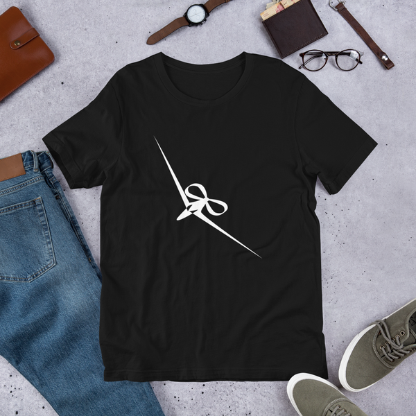Big Dream Girl Ribbon Bow Plane Design Short-Sleeve Unisex T-Shirt - 8 Colors - LiVit BOLD