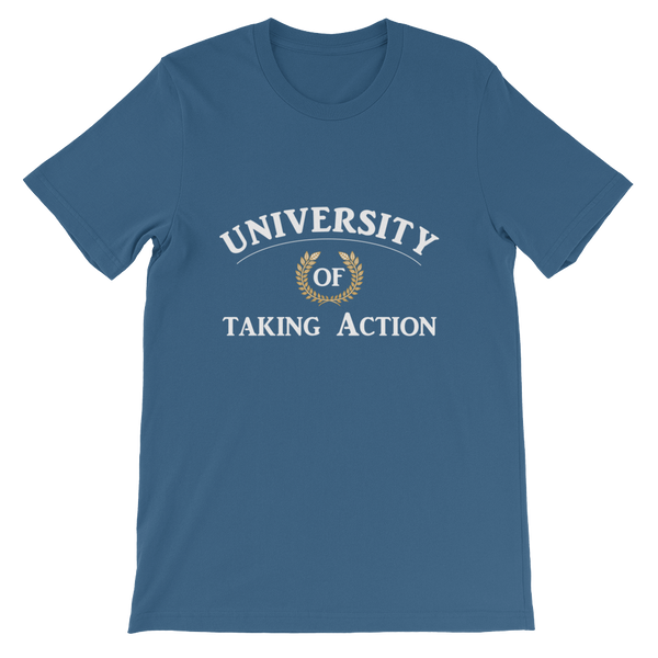 University of Taking Action Short-Sleeve Unisex T-Shirt - 19 Colors - LiVit BOLD - LiVit BOLD