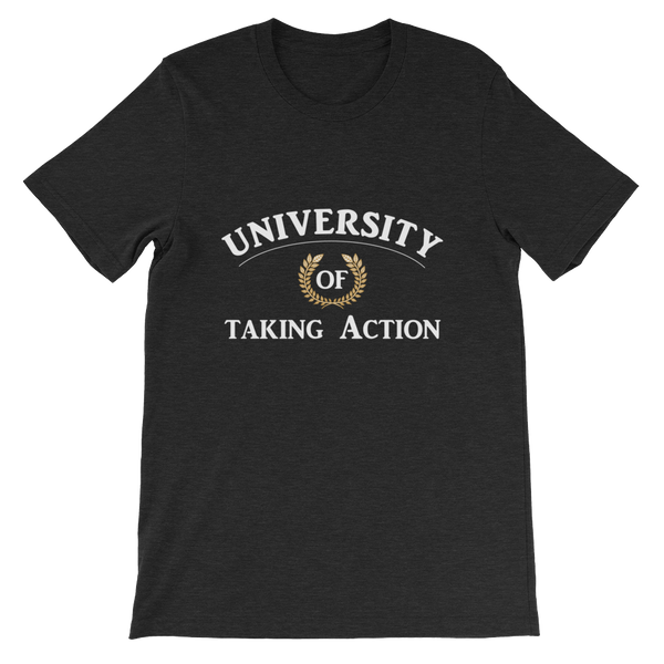 University of Taking Action Short-Sleeve Unisex T-Shirt - 19 Colors - LiVit BOLD - LiVit BOLD