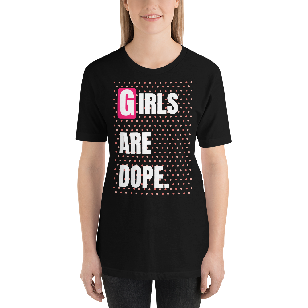 Girls Are Dope (GAD) dOTS A Lot Black Short-Sleeve T-Shirt - LiVit BOLD