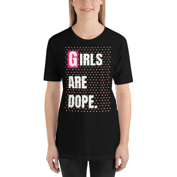 Girls Are Dope (GAD) dOTS A Lot Black Short-Sleeve T-Shirt - LiVit BOLD