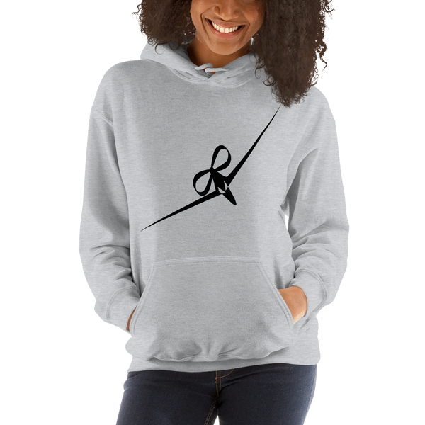 BIG DREAM GIRL - RIBBON BOW PLANE DESIGN - HOODED SWEATSHIRT - 3 COLORS - LiVit BOLD