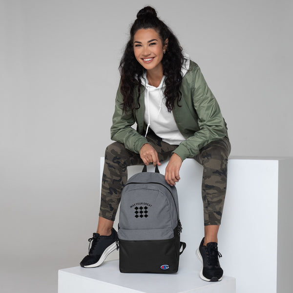 Max Your Great Embroidered Champion Backpack - LiVit BOLD