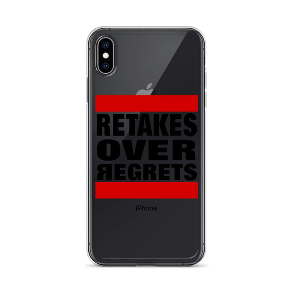 Retake Over Regrets iPhone Cases