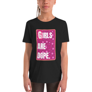 Girls Are Dope (GAD) Pinky Star Galaxy Black Short Sleeve Girl Size T-Shirt - LiVit BOLD