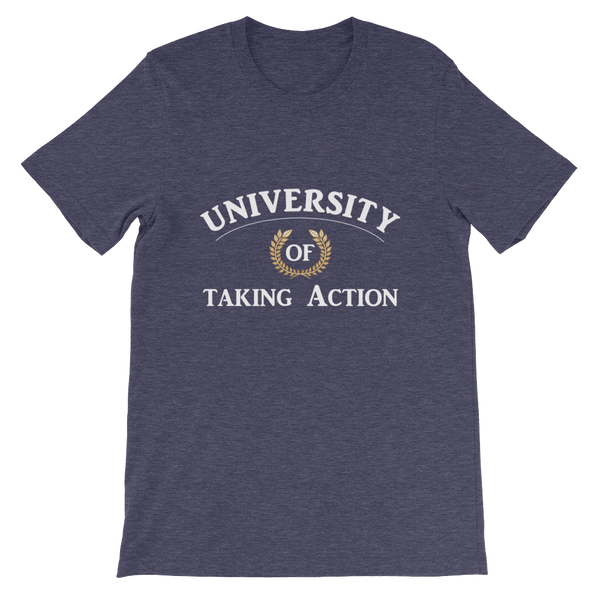 University of Taking Action Short-Sleeve Unisex T-Shirt - 19 Colors - LiVit BOLD - LiVit BOLD