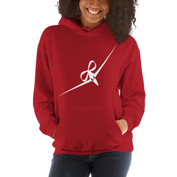 BIG DREAM GIRL - RIBBON BOW PLANE DESIGN - HOODED SWEATSHIRT - 7 COLORS - LiVit BOLD