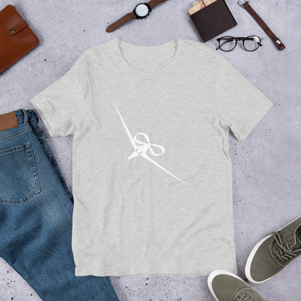 Big Dream Girl Ribbon Bow Plane Design Short-Sleeve Unisex T-Shirt - 8 Colors - LiVit BOLD