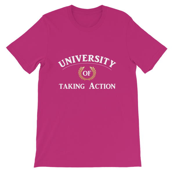 University of Taking Action Short-Sleeve Unisex T-Shirt - 19 Colors - LiVit BOLD - LiVit BOLD