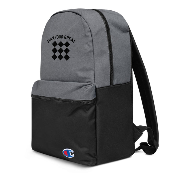 Max Your Great Embroidered Champion Backpack - LiVit BOLD