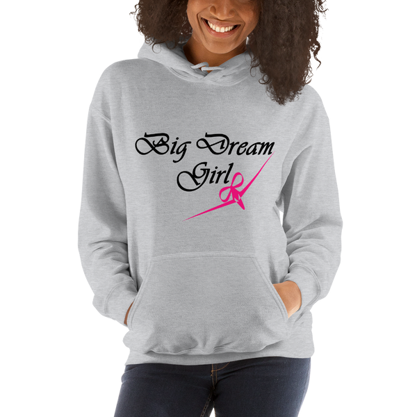 BIG DREAM GIRL - RIBBON BOW PLANE DESIGN - Hooded Sweatshirt - 2 Colors - LiVit BOLD