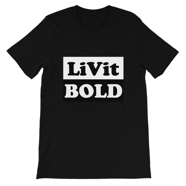 LiVit BOLD Black and White Box Short-Sleeve Unisex T-Shirt - 7 Colors - LiVit BOLD