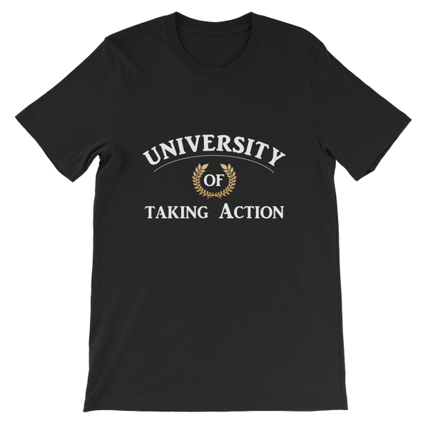 University of Taking Action Short-Sleeve Unisex T-Shirt - 19 Colors - LiVit BOLD - LiVit BOLD