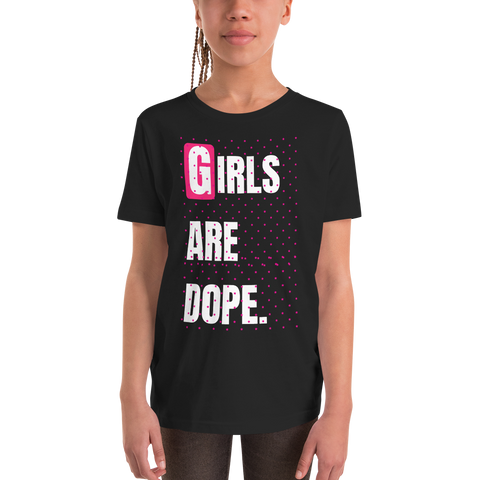 Girls Are Dope (GAD) Sprinkle, Sprinkle Little Stars Black Short Sleeve Girl Size T-Shirt - LiVit BOLD