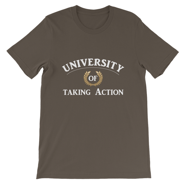 University of Taking Action Short-Sleeve Unisex T-Shirt - 19 Colors - LiVit BOLD - LiVit BOLD