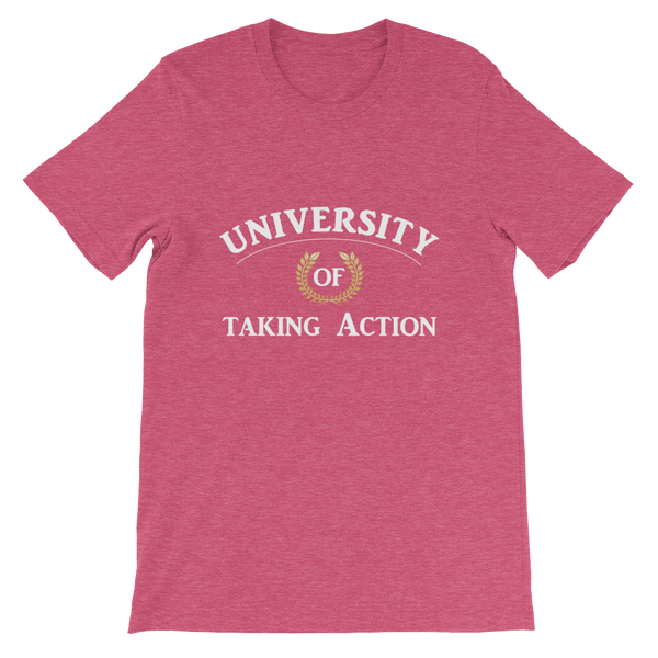 University of Taking Action Short-Sleeve Unisex T-Shirt - 19 Colors - LiVit BOLD - LiVit BOLD