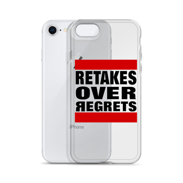 Retake Over Regrets iPhone Cases