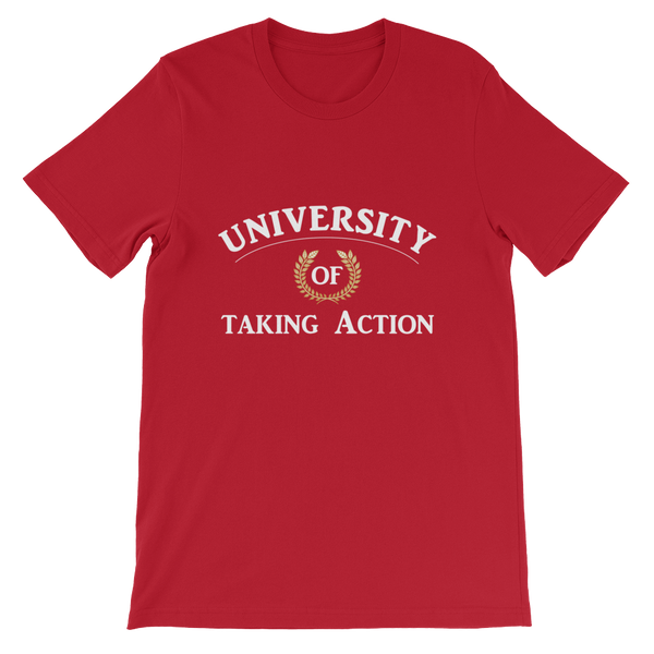 University of Taking Action Short-Sleeve Unisex T-Shirt - 19 Colors - LiVit BOLD - LiVit BOLD