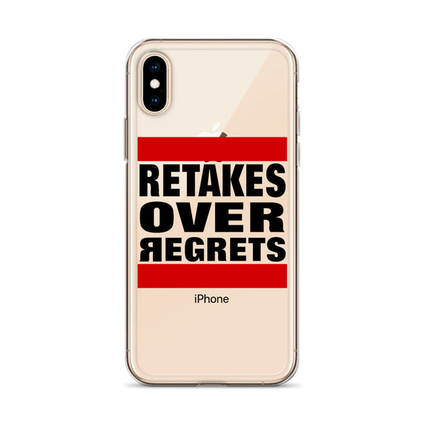 Retake Over Regrets iPhone Cases