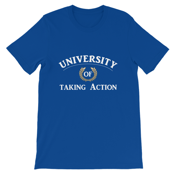University of Taking Action Short-Sleeve Unisex T-Shirt - 19 Colors - LiVit BOLD - LiVit BOLD