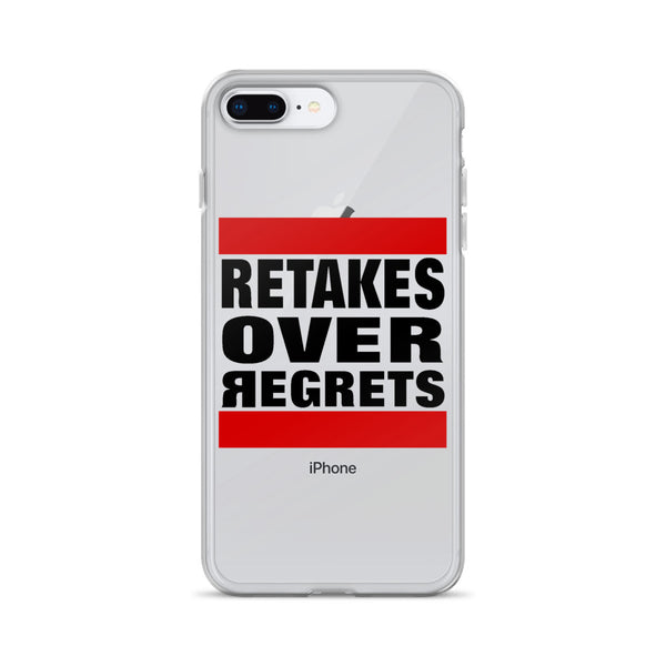 Retake Over Regrets iPhone Cases
