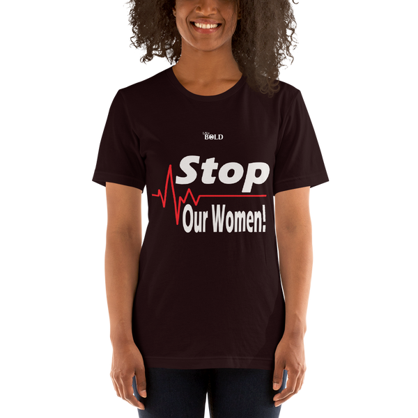 STOP harming our Women - Short-Sleeve Unisex T-Shirt - 15 Colors - LiVit BOLD - LiVit BOLD