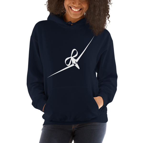 BIG DREAM GIRL - RIBBON BOW PLANE DESIGN - HOODED SWEATSHIRT - 7 COLORS - LiVit BOLD