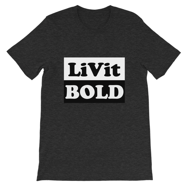 LiVit BOLD Black and White Box Short-Sleeve Unisex T-Shirt - 7 Colors - LiVit BOLD