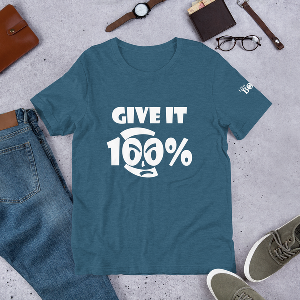 Give It 100% Short-Sleeve Unisex T-Shirt - 19 Colors - LiVit BOLD