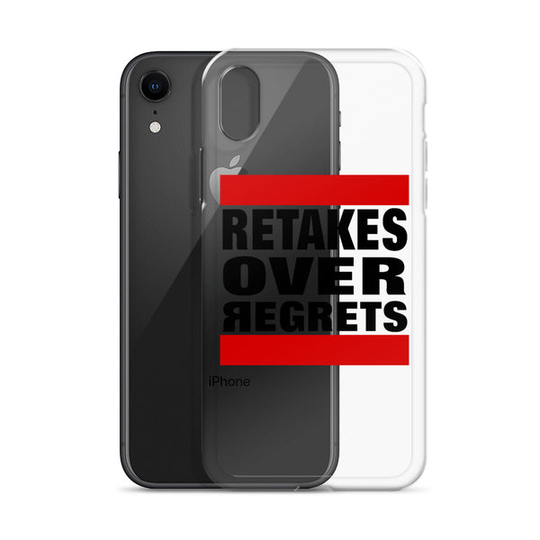 Retake Over Regrets iPhone Cases